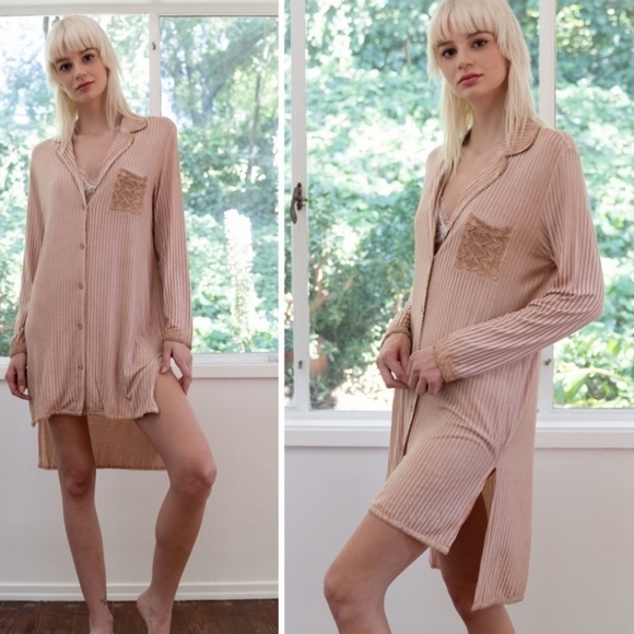 POL high low tunic dress top with pocket - Picture 3 of 6